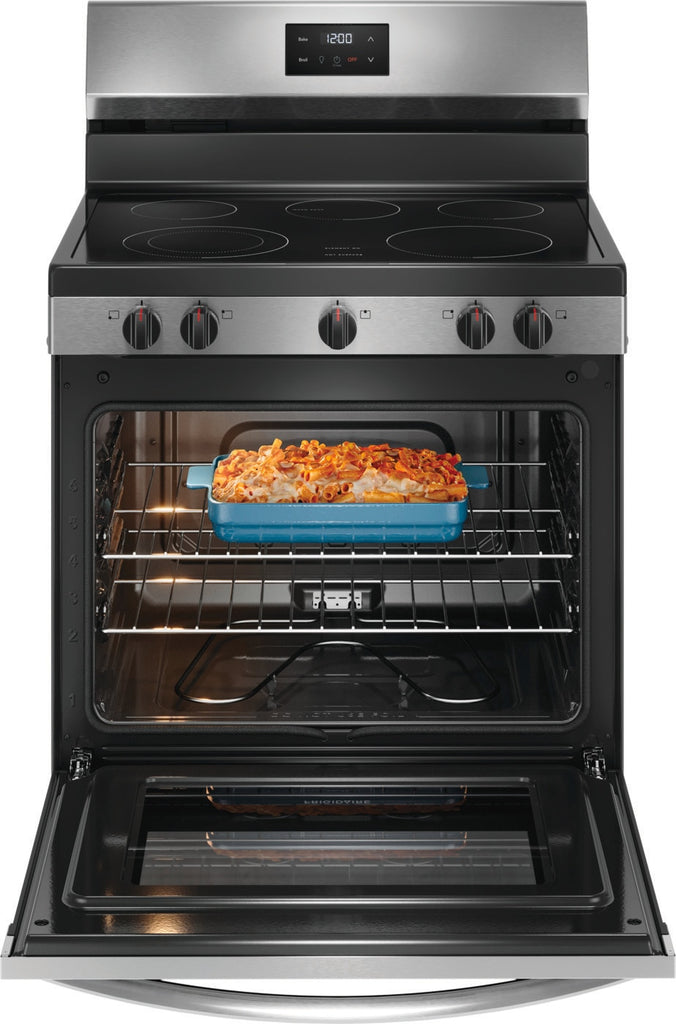 Pictures of Frigidaire 30" 5 Burner Element Electric Range FCRE3052BS - Open Box - Neu Appliance Outlet - Discount Appliance Outlet in Austin, Tx