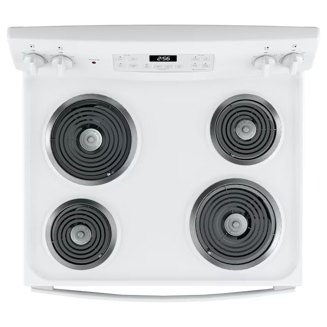 GE 5.0 cu. ft. Freestanding 4 Heating Element Electric Range with Dual Element Baking in White GE9885 - JB256DMWW - New in Box