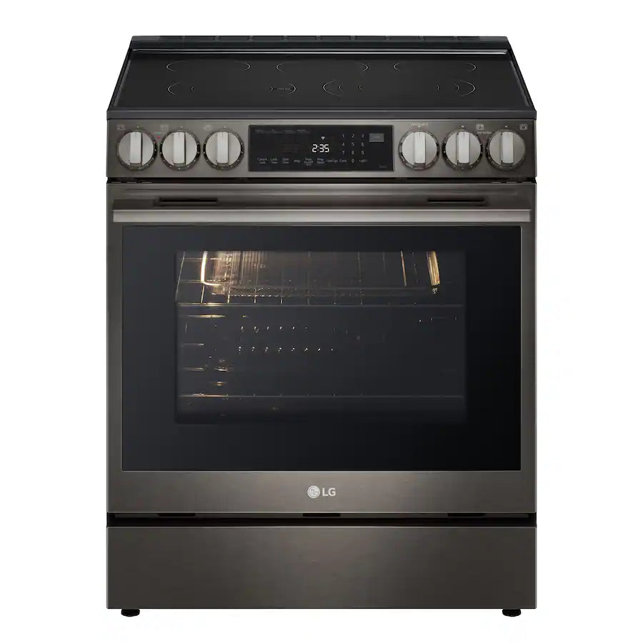 LG 6.3 cu. ft. Smart Electric Slide-in Range with InstaView®, ProBake Convection®, and Air Fry 3SD911 - LSEL6335ZE - Open Box