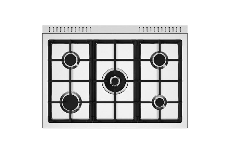 Pictures of Bertazzoni 36" Wide Freestanding Dual Fuel Range with 5 Sealed Burners and 5.9 Cu. Ft. Oven Capacity MAST365DFMXE - Open Box - Neu Appliance Outlet - Discount Appliance Outlet in Austin, Tx