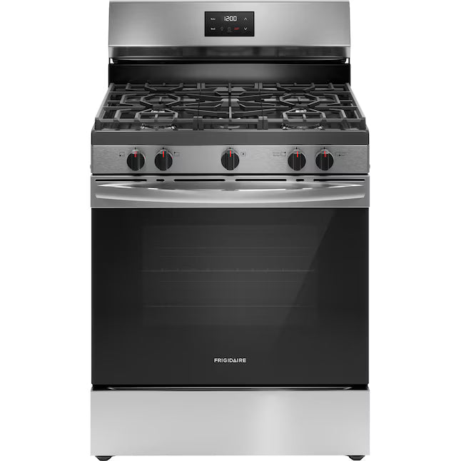 Frigidaire 5.3 Cu ft. Freestanding Electric Range with Quick Boil Element in Stainless Steel FCRG3052BS - Scratch & Dent (Minor)