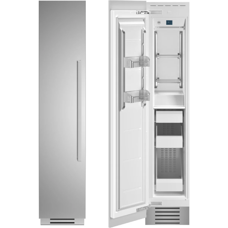 Bertazzoni 8.22 Cu. Ft. Built-in Freezer Column with Intuitive Temperature Controls in Stainless Steel REF18FCIPIXL - Open Box