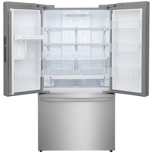 Frigidaire 29 Cu. Ft. Standard-Depth French Door Refrigerator in Stainless Steel 20SD017 - FRFN2813AF - Scratch & Dent (Minor)