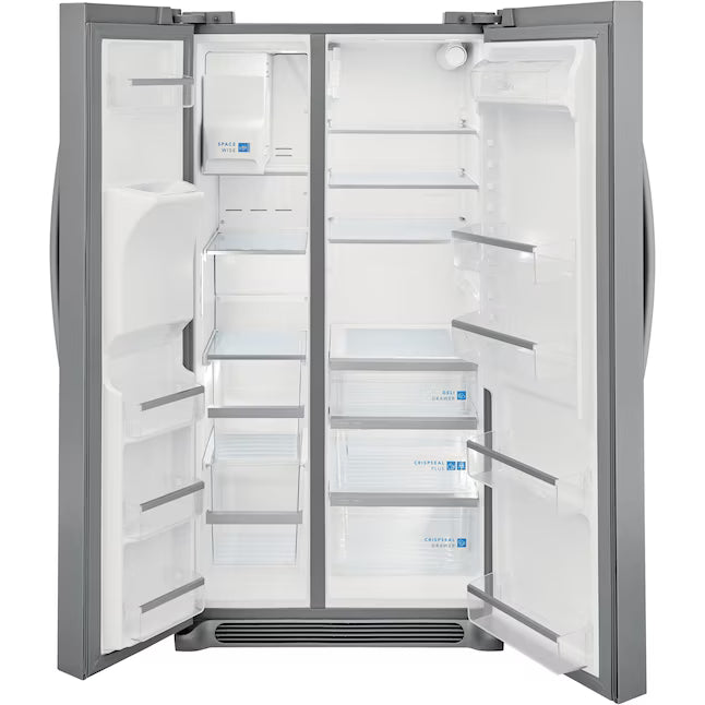 Frigidaire Gallery Smudge Proof Stainless Steel 26 Cu. Ft. Side by Side Refrigerator with Bright LED Lighting GRSS2652AF - Scratch & Dent (Major)