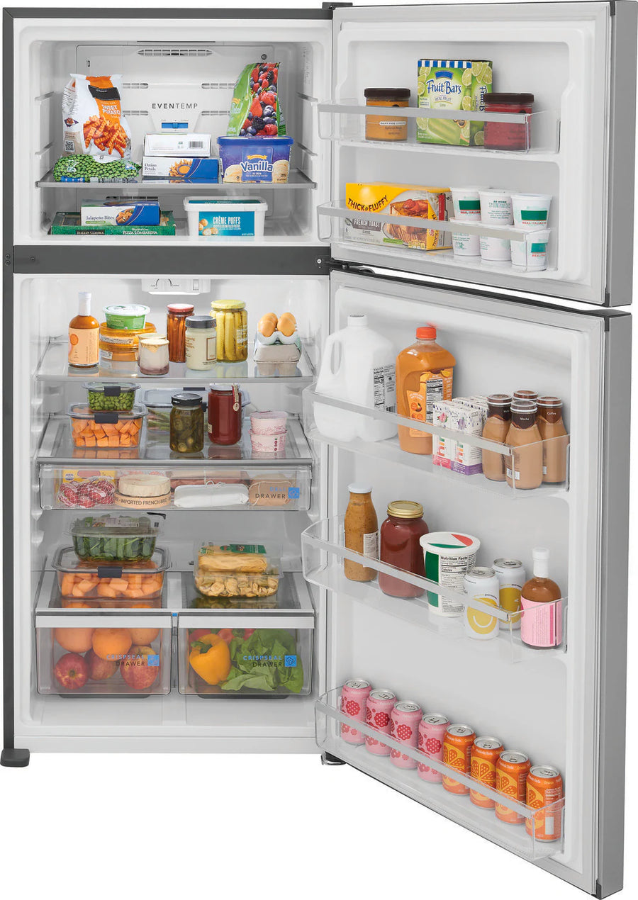 Frigidaire Gallery 20 Cu. Ft. 30-inch Wide Garage Ready Top Freezer Refrigerator in Stainless Steel 31131SD13 - GRTE2055AF - Scratch & Dent (Moderate)