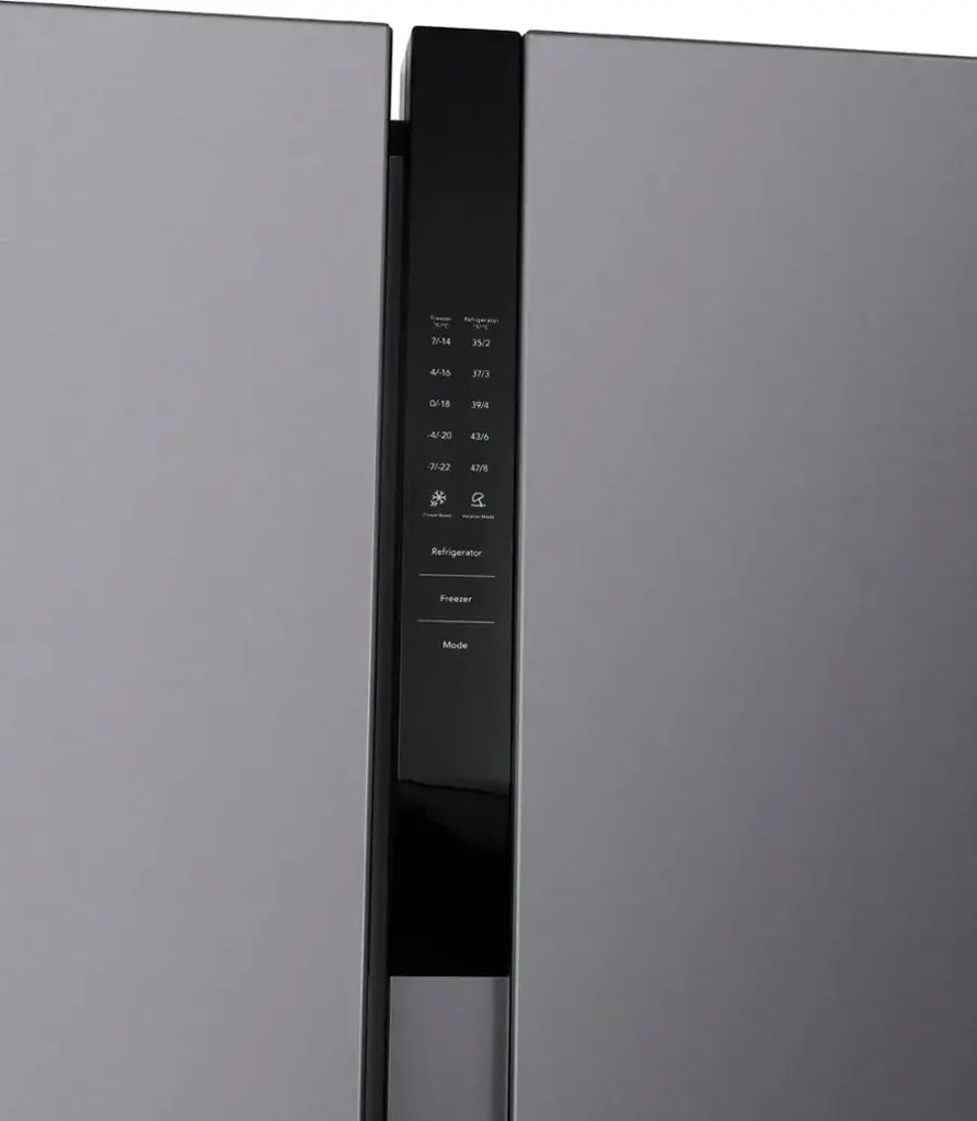 Pictures of Frigidaire 21 Cu. Ft. Counter-Depth Side-by-Side Refrigerator in Fingerprint-Resistant Stainless Steel 3SD421 - FRSG2115AV - Scratch & Dent (Moderate) - Neu Appliance Outlet - Discount Appliance Outlet in Austin, Tx