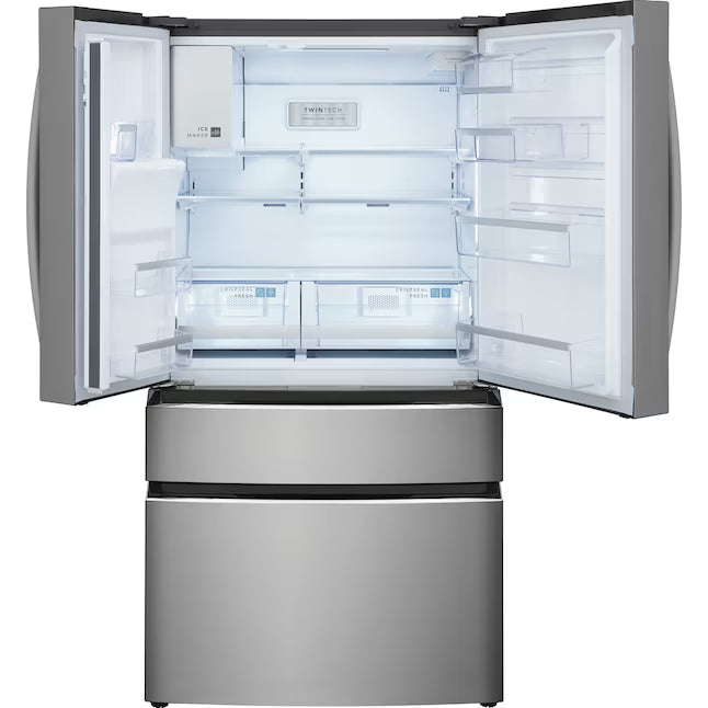 Frigidaire Gallery 22 Cu. Ft. 4-Door Counter-depth French Door Refrigerator with Ice Maker (Fingerprint Resistant Stainless Steel) ENERGY STAR GRMC2273CF - Scratch & Dent (Moderate)