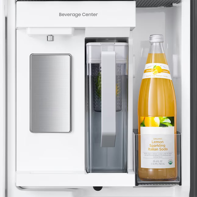Samsung 31.5-cu ft 3-Door ENERGY STAR Smart French Door Refrigerator with Dual Ice Maker in Stainless Steel 22442656 - RF32CG5300SR - Scratch & Dent (Minor)
