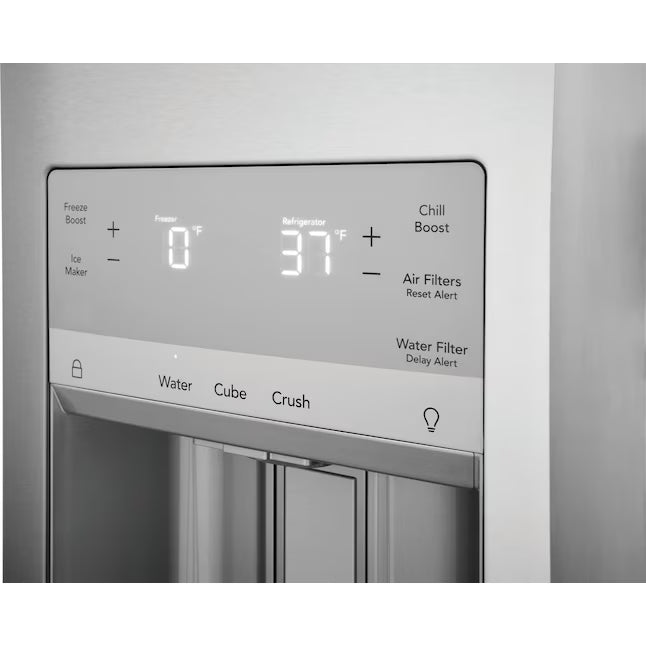 Frigidaire Gallery 22 Cu. Ft. 4-Door Counter-depth French Door Refrigerator with Ice Maker (Fingerprint Resistant Stainless Steel) ENERGY STAR GRMC2273CF - Scratch & Dent (Moderate)