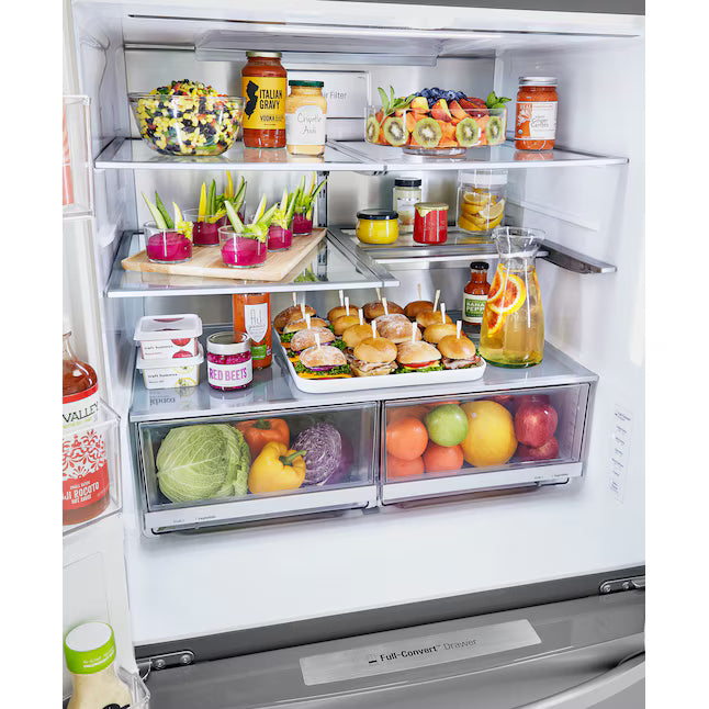 LG 30 cu. ft. Smart French Door Refrigerator with Craft Ice™ & Full-Convert™ Drawer 31135SD270 - LRMXS3006S - Scratch & Dent (Minor)