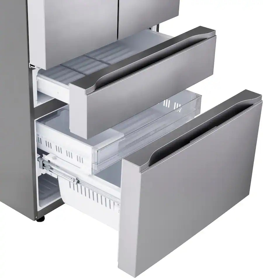 LG 30 cu. ft. Smart Standard-Depth MAX™ 4-Door French Door Refrigerator with Full-Convert Drawer™ 3SD928 - LF30S8210S - Open Box