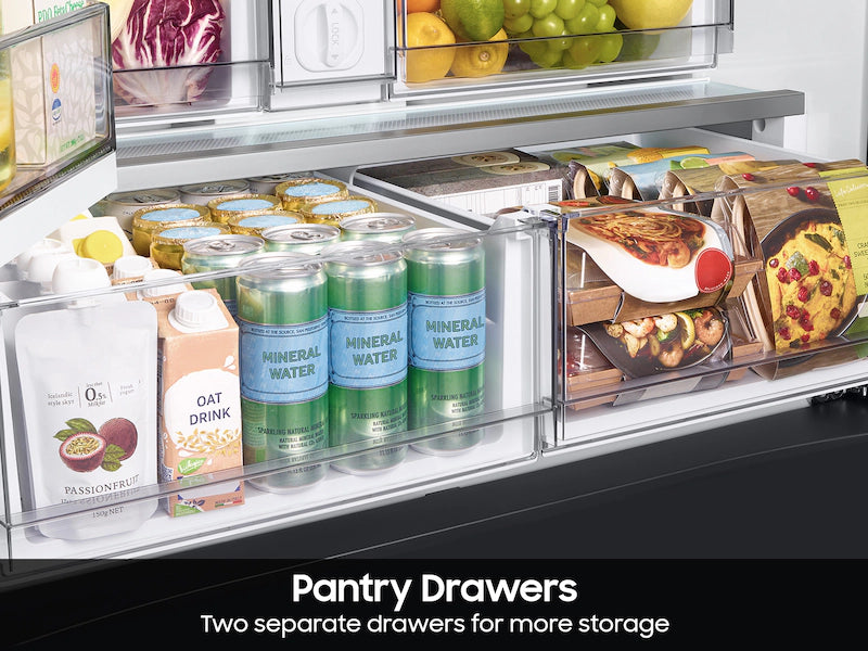 Pictures of Samsung Bespoke 3-Door French Door Refrigerator (30 cu. ft.) with Beverage Center™ in Stainless Steel with Auto Fill Water Pitcher 4SD425 - RF30BB6600QL - Open Box - Neu Appliance Outlet - Discount Appliance Outlet in Austin, Tx