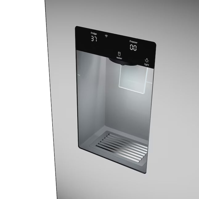 Bosch Fastest Ice Maker Standard-Depth 300 Series 26-cu ft 3-Door Smart Compatible French Door Refrigerator with Ice Maker with Water and Ice Dispenser in Stainless Steel 22121511 - B36FD31ENS - Scratch & Dent (Moderate)