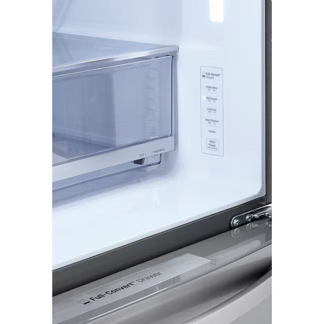 LG 30 cu. ft. Smart French Door Refrigerator with Craft Ice™ & Full-Convert™ Drawer 31135SD270 - LRMXS3006S - Scratch & Dent (Minor)