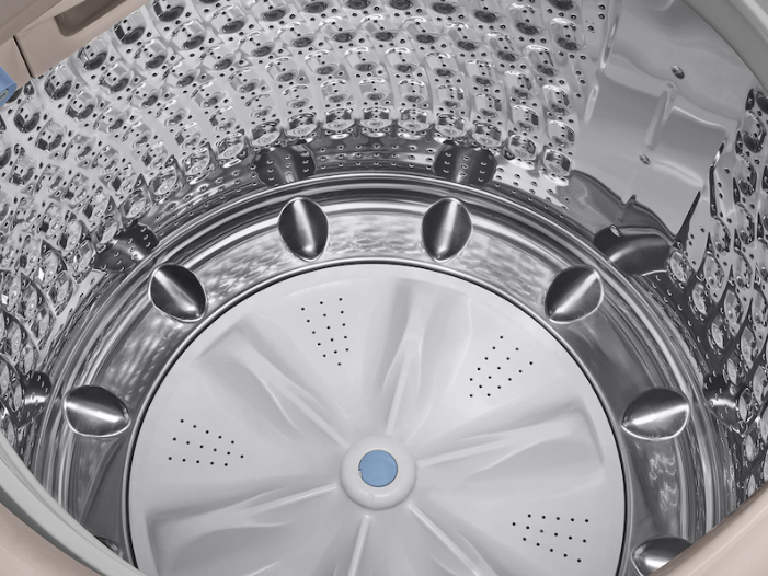 Pictures of Samsung 5.0 cu. ft. High Efficiency Top Load Washer with Active WaterJet in Champagne 1CR04086 - WA50T5300AC - Certified Refurbished - Neu Appliance Outlet - Discount Appliance Outlet in Austin, Tx