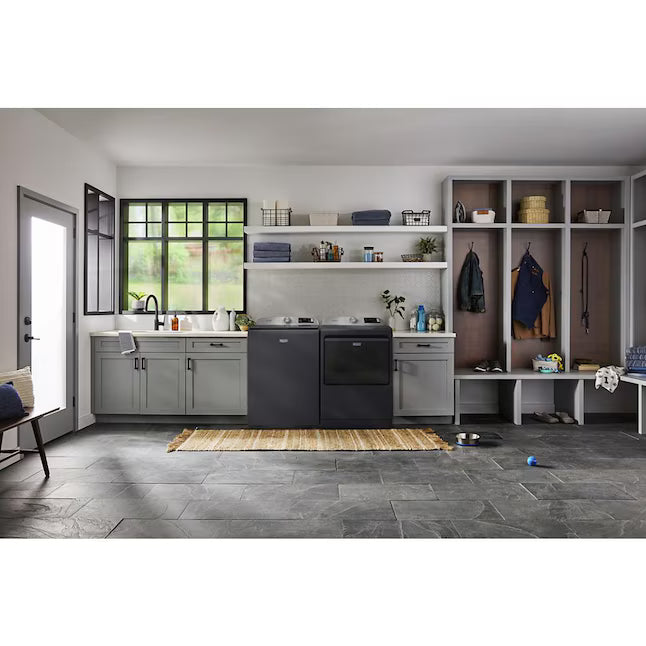 Maytag 5.3 Cu. Ft. Pet Pro Top Load Impeller Washer with Extra Power MTW7200RF - Scratch & Dent (Minor) and Maytag 7.4 Cu. Ft. Pet Pro Top Load Electric Dryer with Sanitize Cycle 16126 - MED7205RF - Scratch & Dent (Minor)