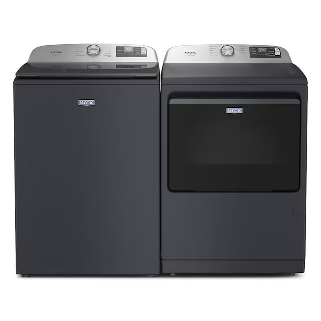 Maytag 5.3 Cu. Ft. Pet Pro Top Load Impeller Washer with Extra Power MTW7200RF - Scratch & Dent (Minor) and Maytag 7.4 Cu. Ft. Pet Pro Top Load Electric Dryer with Sanitize Cycle 16126 - MED7205RF - Scratch & Dent (Minor)