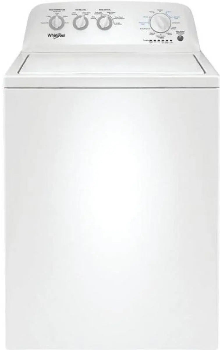 Whirlpool White Top Load 3.8 Cu. Ft. Washer with Late Lid Lock WTW4655JW2 - Certified Refurbished and Whirlpool 7.0 cu. ft. Electric Dryer with Auto-Moisture Sensing WED4850HW - Certified Refurbished
