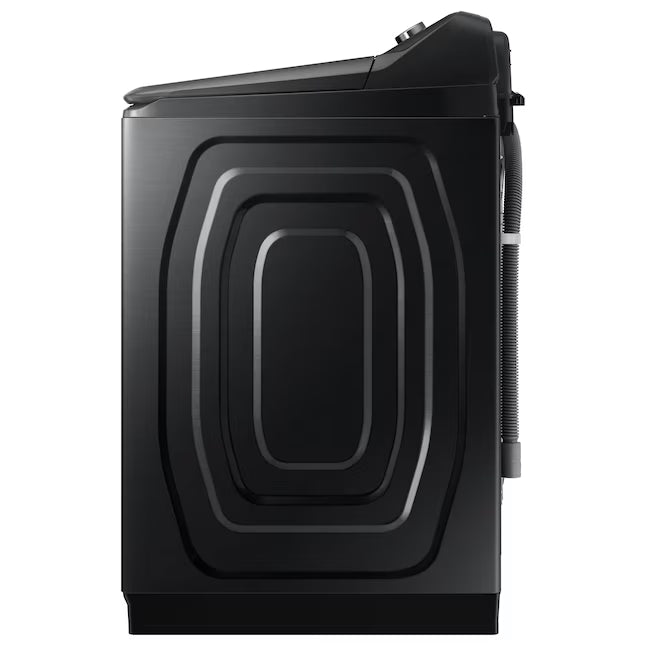Samsung 5.1 cu. ft. Smart Top Load Washer with ActiveWave™ Agitator and Super Speed Wash WA51A5505AV - Certified Refurbished and Samsung 7.4 Cu. Ft. Smart Electric Dryer with Steam Sanitize+ in Black 16298 - DVE55CG7100V - Scratch & Dent (Minor)