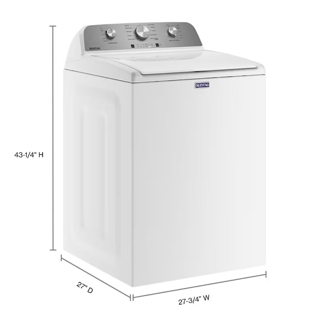 Maytag Top Load 4.5 Cu. Ft. Washer with Deep Fill in White 22131SD76 - MVW4505MW - Scratch & Dent (Minor)