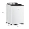 Maytag 5.2 Cu. Ft. Top Load Agitator Washer with Extra Power and Smart Appliance 3SD771 - MTW6205RW - Open Box