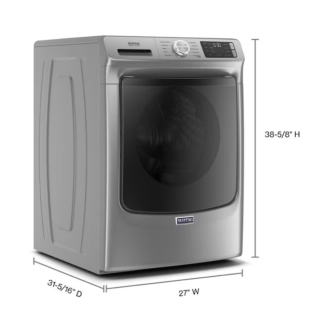 Maytag 4.5-cu ft High Efficiency Stackable Steam Cycle Front-Load Washer MHW5630HC - Open Box and Maytag 7.3-cu ft Stackable Vented ENERGY STAR Electric Dryer MED5630HC - Scratch & Dent (Minor)