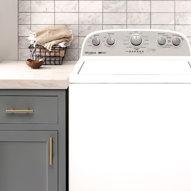 Whirlpool Top Load 3.8 Cu. Ft. Washer with Removable Agitator in White 24SD25 - WTW4957PW - Scratch & Dent (Minor)