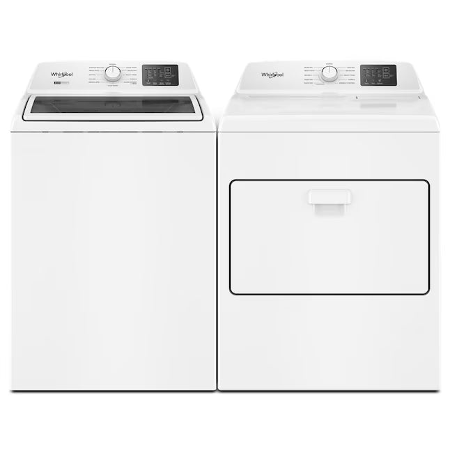 LG 5.0 cu.ft. SMART Top Load Washer in Alpine White with TurboWash WT8200CW - Scratch & Dent (Minor) and LG 7.3 cu. ft. Ultra Large Capacity Rear Control Electric Dryer with AI Sensing and ThinQ® Smart Features DLE8200W - Scratch & Dent (Moderate)