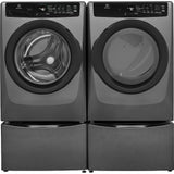 Electrolux 400 Series Front Load Washer - 4.5 Cu. Ft. ELFW7437AT - Scratch & Dent (Minor) and Electrolux 8-cu ft Stackable Vented Electric Dryer with Steam Cycle in Titanium ELFE7437AT - Scratch & Dent (Minor)