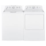 GE® 4.5 cu. ft. Capacity Washer with Stainless Steel Basket in White GTW465ASNWW - Certified Refurbished and GE White Electric 7.2 Cu. Ft. Dryer with Aluminized Alloy Drum GTD42EASJWW - Certified Refurbished