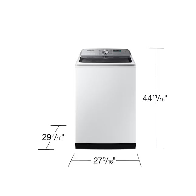 Samsung 5.2 cu. ft. Large Capacity Smart Top Load Washer with Super Speed Wash in White 22131SD80 - WA52DG5500AW - Open Box