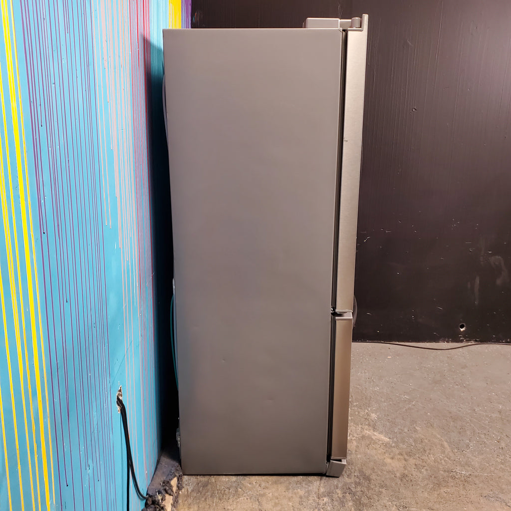 Pictures of 35.63" Wide Counter Depth Stainless Steel ENERGY STAR Frigidaire 22.4 cu. ft. 3 Door French Door Refrigerator with Internal Ice Maker - Scratch & Dent - Major - Neu Appliance Outlet - Discount Appliance Outlet in Austin, Tx