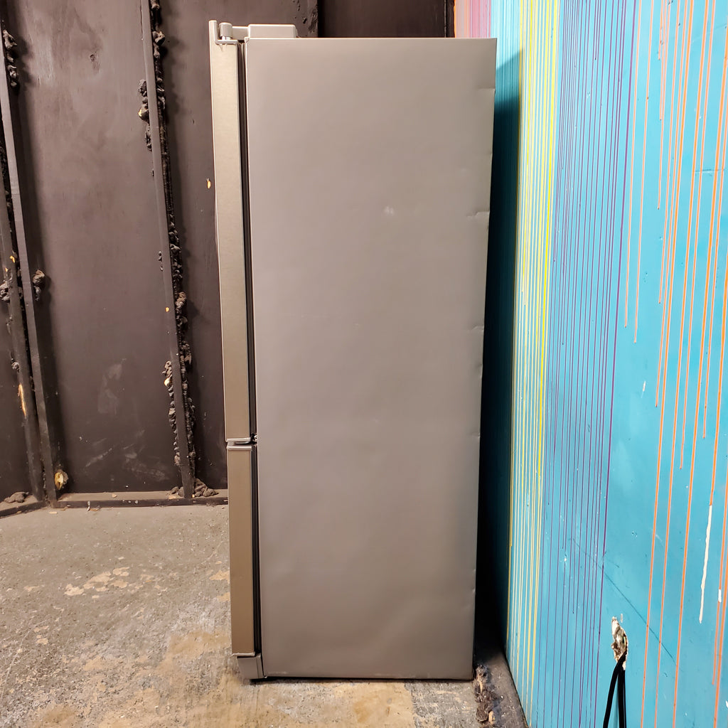 Pictures of 35.63" Wide Counter Depth Stainless Steel ENERGY STAR Frigidaire 22.4 cu. ft. 3 Door French Door Refrigerator with Internal Ice Maker - Scratch & Dent - Major - Neu Appliance Outlet - Discount Appliance Outlet in Austin, Tx
