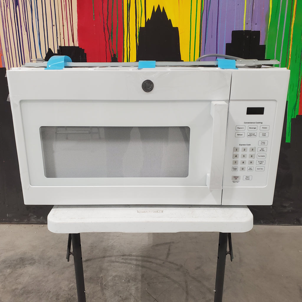 Pictures of White GE 1.6 cu. ft. Over the Range Microwave with 13.5 inch Defrost Options - Open Box - Neu Appliance Outlet - Discount Appliance Outlet in Austin, Tx
