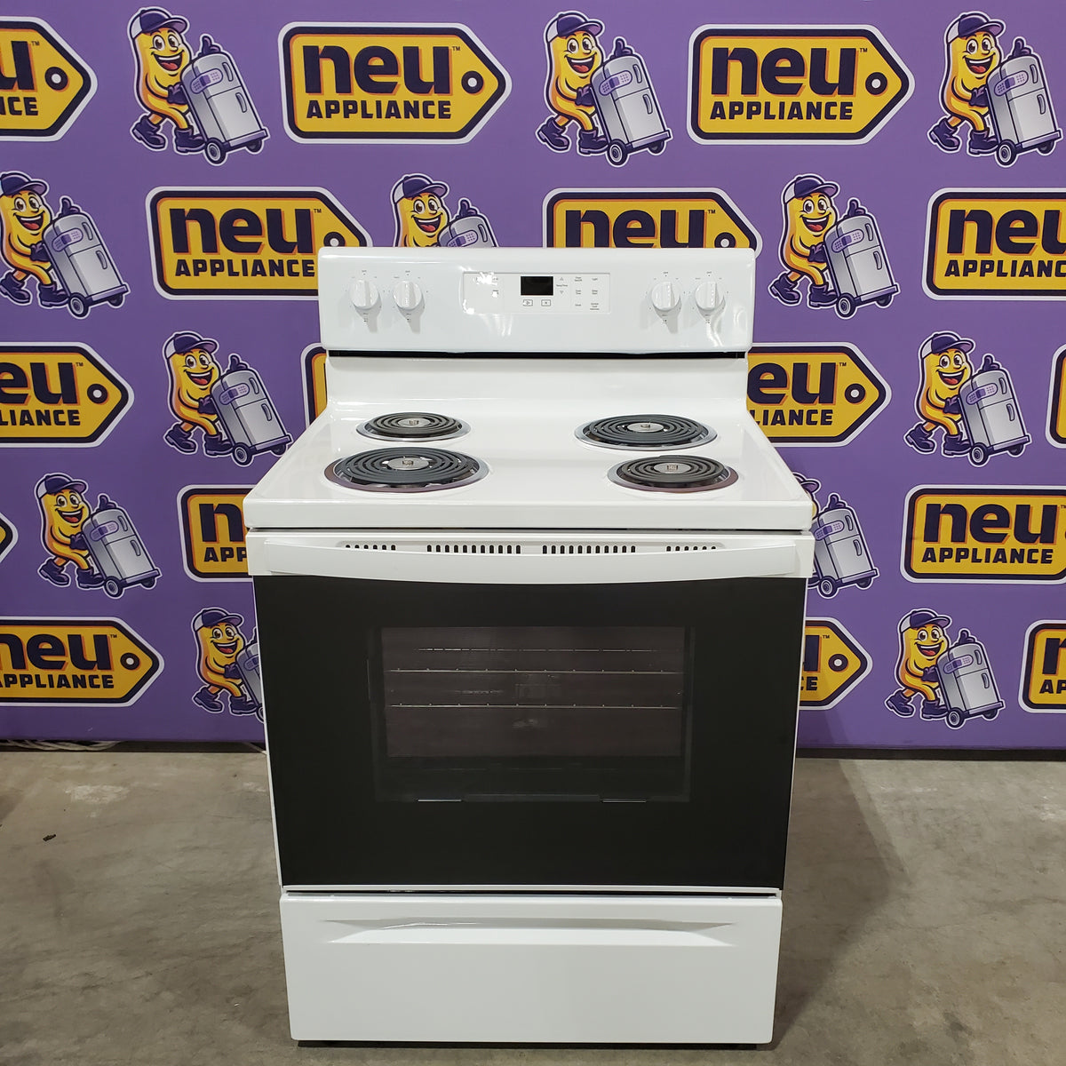 Whirlpool White 4.8 cu. ft. Electric Range with Keep Warm setting and Control Lock Mode WFC150M0JW - Open Box