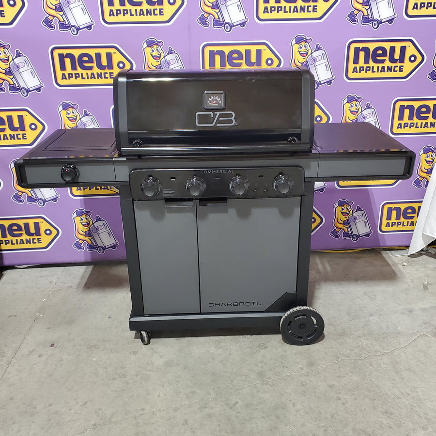 Charbroil Commercial Series Grill and Griddle Combo Grey/Black 4-Burner Infrared Natural Gas/Liquid Propane 463264024 - Open Box