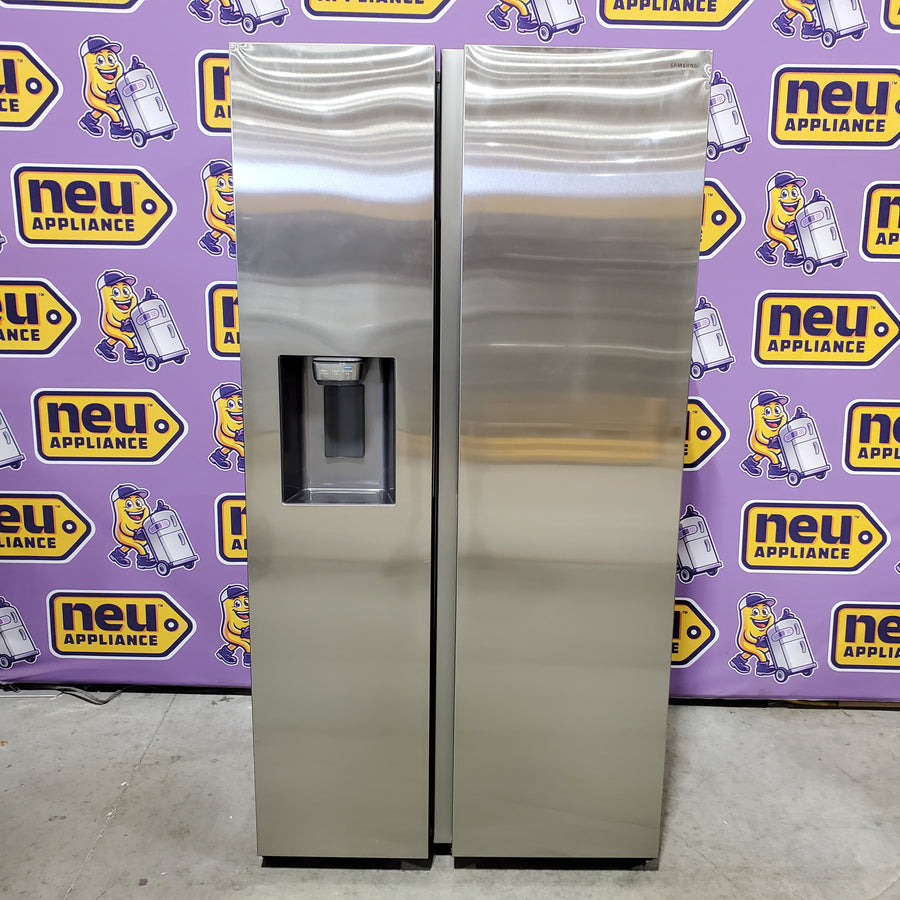 Samsung 36 in. 22 cu. ft. Counter Depth Smart Side by Side Refrigerator in Fingerprint-Resistant Stainless Steel RS22T5201SR - Scratch & Dent (Minor)