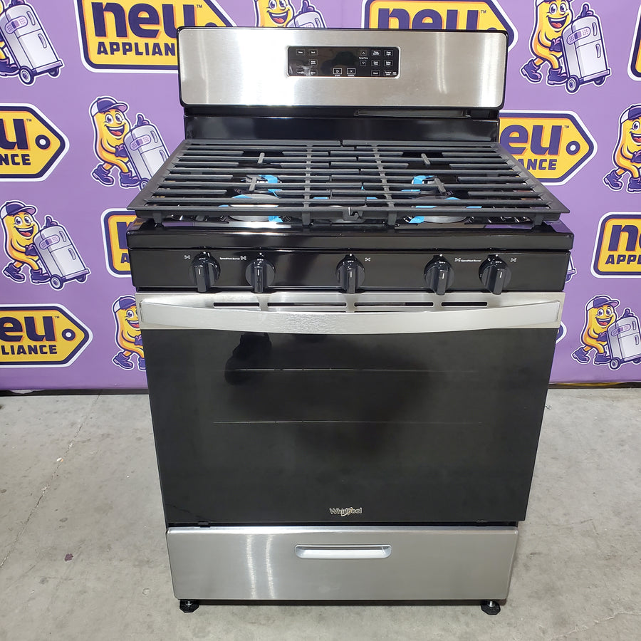 Whirlpool 5.1 Cu. Ft. Freestanding Gas Range with Edge to Edge Cooktop WFG505M0MS - Certified Refurbished