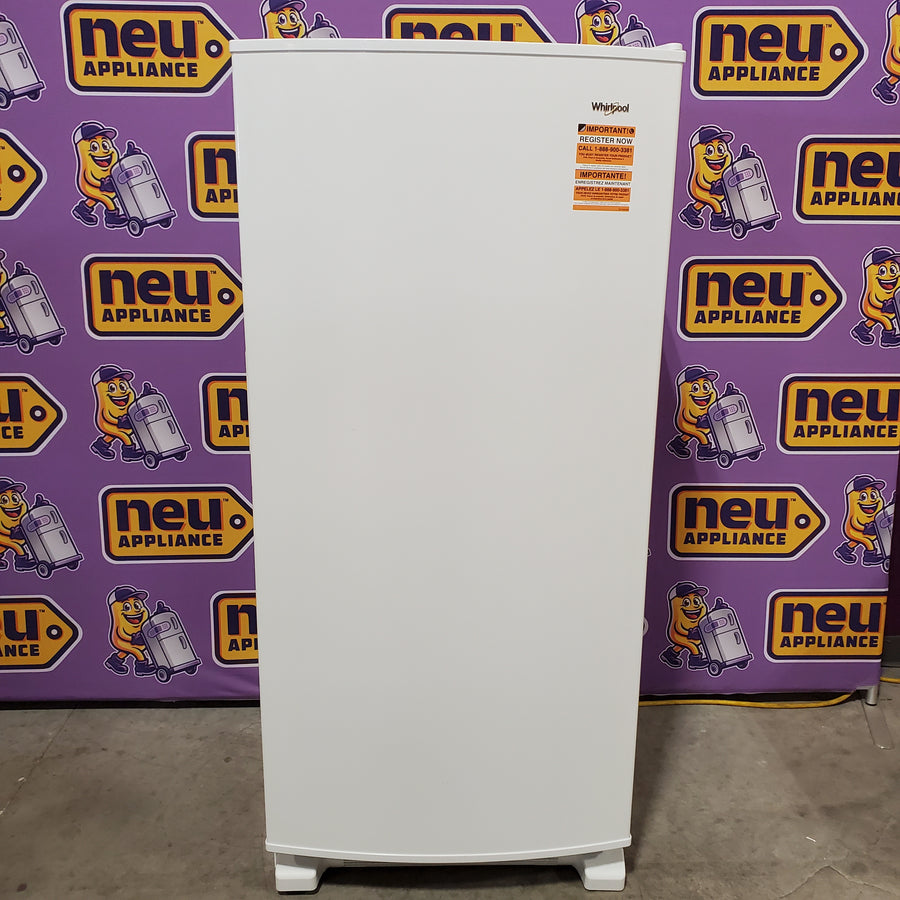 Whirlpool 18 cu. ft. Upright Freezer with LED Lighting and Fast Freeze 22421720 - WZF34X18DW - Scratch & Dent (Minor)
