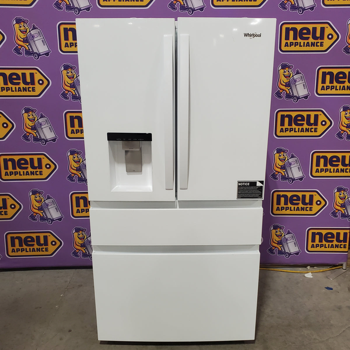 Whirlpool® 29 Cu. Ft. Family-Sized Capacity French Door Refrigerator with Flexible Temperature Drawer WRMF3636SW - Open Box