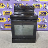 Midea Glass Top 4 Burners 6.3-cu ft Freestanding Electric Range in Black 22137385 - MER30S2ABB Open Box