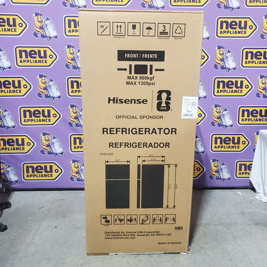 Hisense 21.2-cu ft Standard-Depth 30-in Wide Top-Freezer Refrigerator ( Stainless Steel ) Garage Ready ENERGY STAR Certified