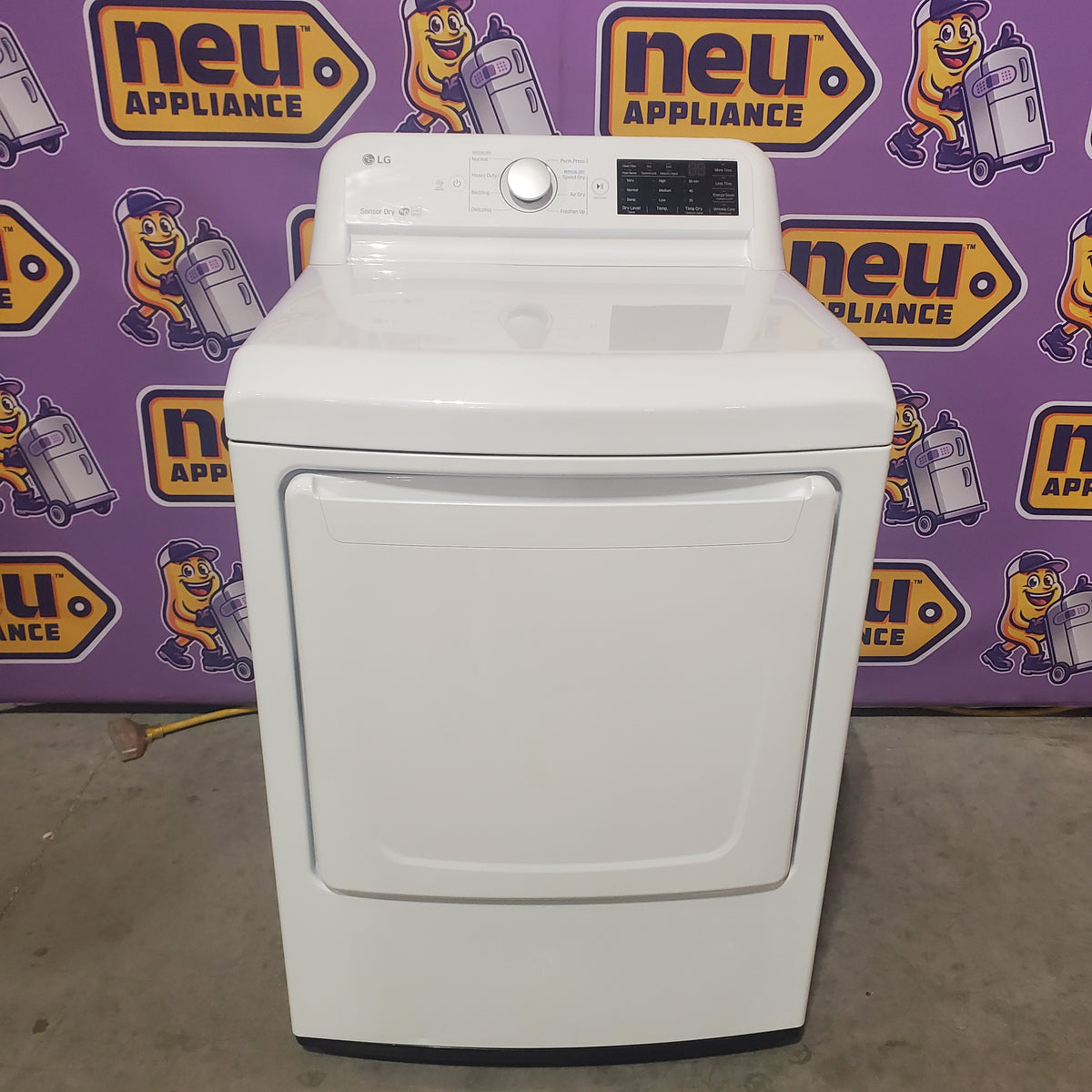 LG Electric White 7.3 Cu. Ft. Dryer with Sensor Dry DLE7100W - Certified Refurbished