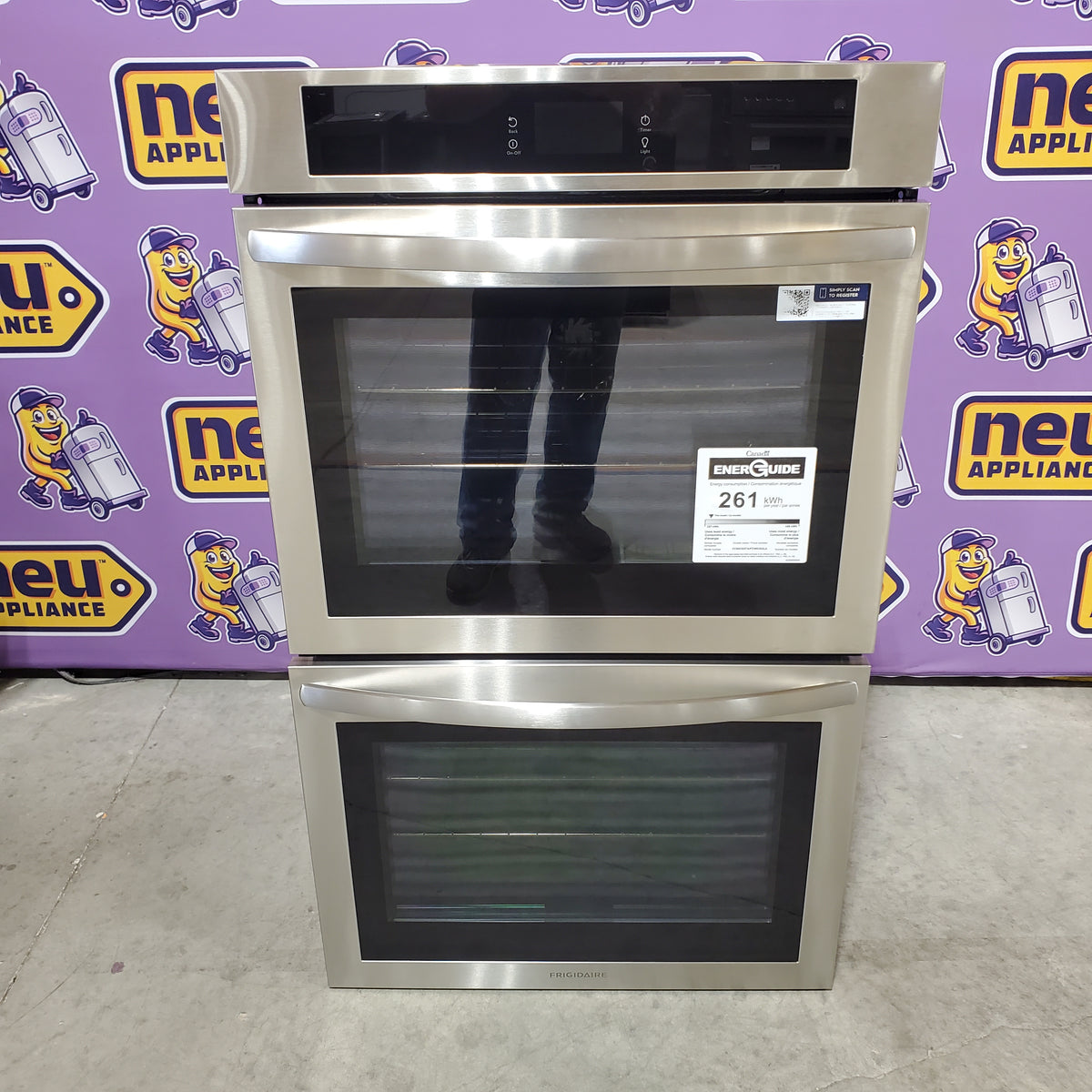 Frigidaire Stainless Steel Electric 30 Inch Single Wall Oven with Fan Convection FCWS3027AS - Open Box