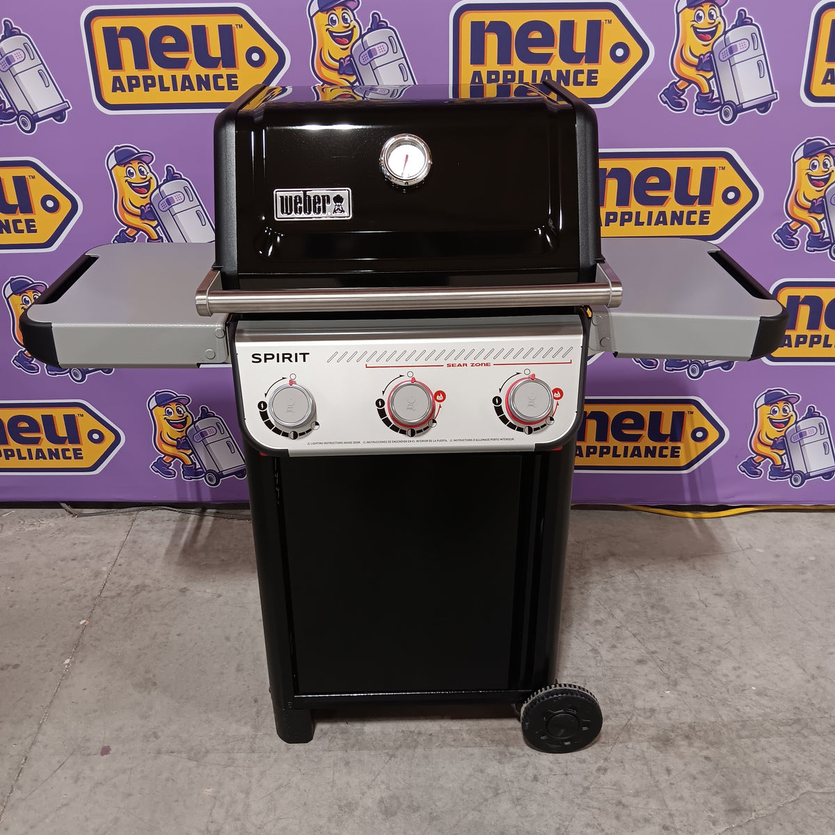 Weber Spirit E-325 3-Burner Propane Gas Grill in Black with Powerful Boost Burners 22521696 - E-325 - Certified Refurbished