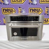 KitchenAid 1.4-cu ft 1000-Watt 23.75-in Built-In Microwave in Stainless Steel KMBS104ESS - Scratch & Dent (Minor)