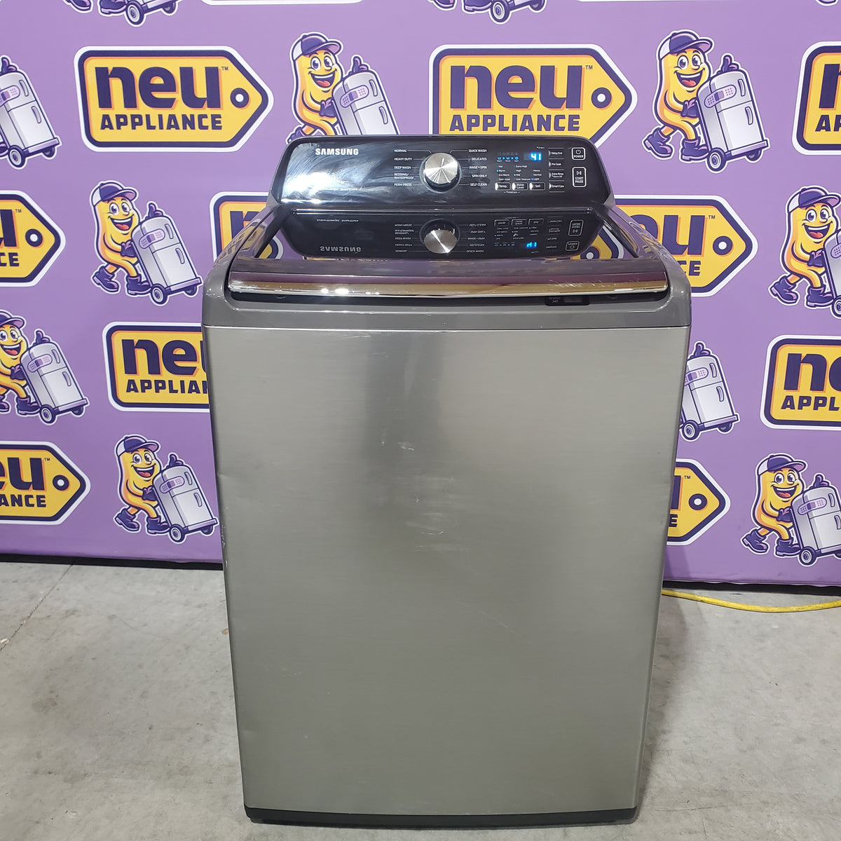 Samsung 4.5 cu. ft. Capacity Top Load Washer with Active WaterJet in Platinum WA45T3400AP - Certified Refurbished