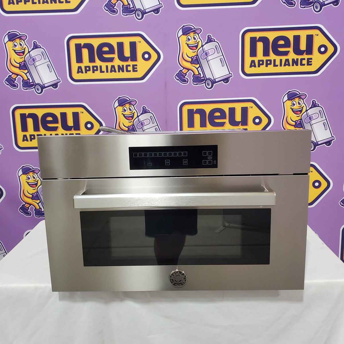 Bertazzoni 30 Inch Convection Speed Oven with 1.34 cu. ft. Capacity, 5 Power Levels, Full-Width Broiler, LED Touch Display and Child Lock PROF30SOEX - Open Box