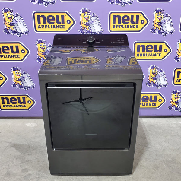 LG 7.3-cu ft Vented Electric Dryer in Platinum Black 22521666 - DLE8200L - Open Box