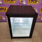 U-Line 5.4 cu. ft. Undercounter Refrigerator with 70 Bottle Capacity, 3 Adjustable Glass Shelves, Glass Door, Interior LED Lighting, and Reversible Door Swing U-ADA24RGLB-13B - Open Box